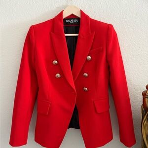 Balmain Red Women's Blazer